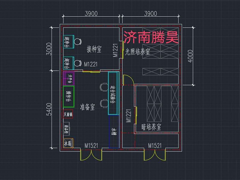 60平米组培室平面设计图