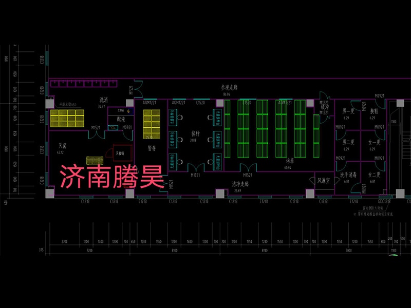 350平米组培室平面设计图