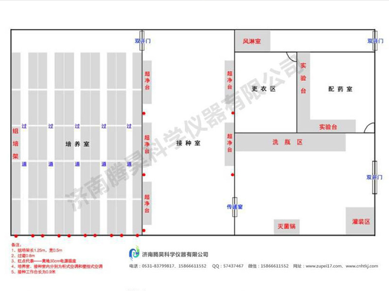 200平米组培室平面设计图