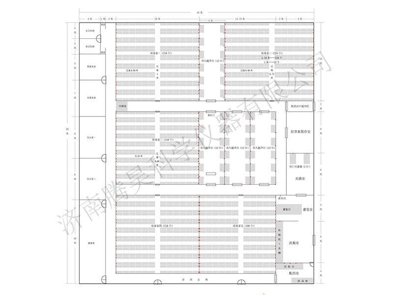 3000平米组培室平面设计图