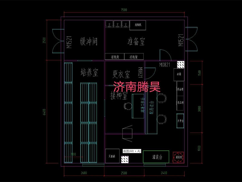 50平米组培室平面设计图