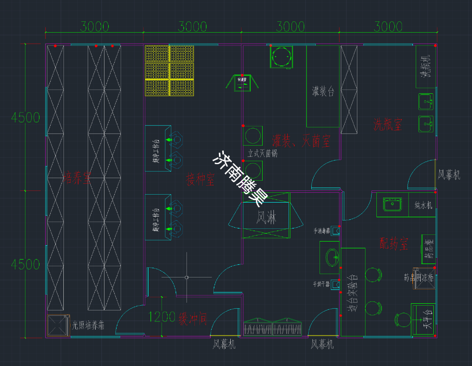 120平米组培室设计建设图
